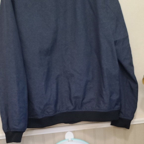 Alfani Midnight Blue Jacket with Black Trim A perfect jacket for a cool evening. - Picture 4 of 4